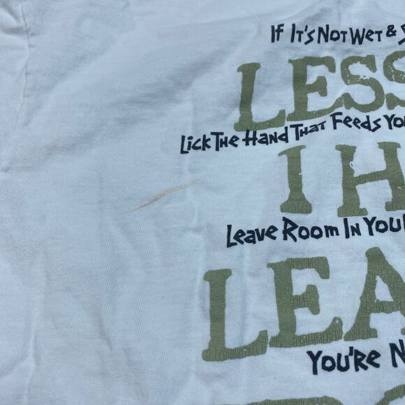 Vintage Y2K Big Dogs Lesson I Learned T Shirt Men's Large - Picture 10 of 12